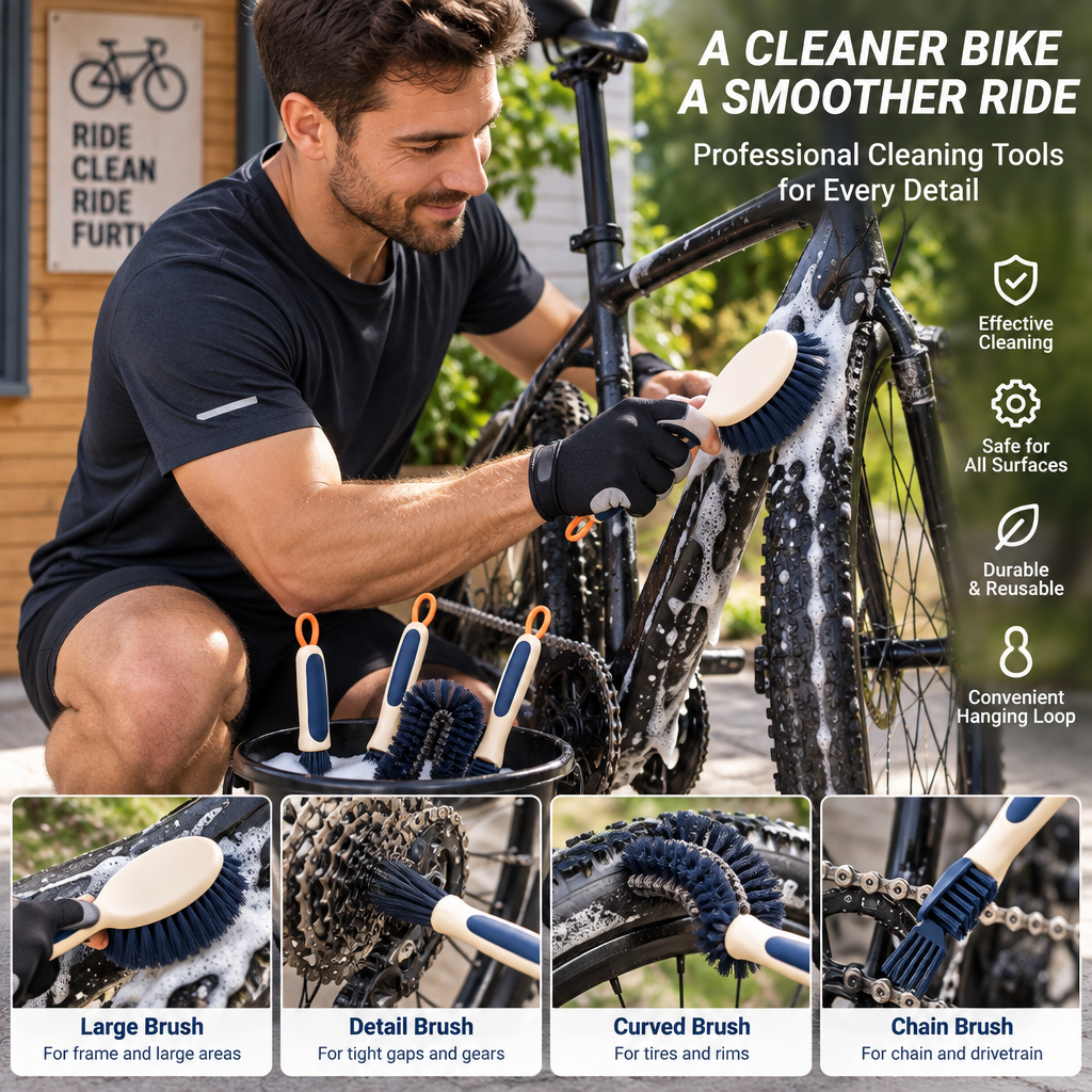 Bike Cleaning Brush Set