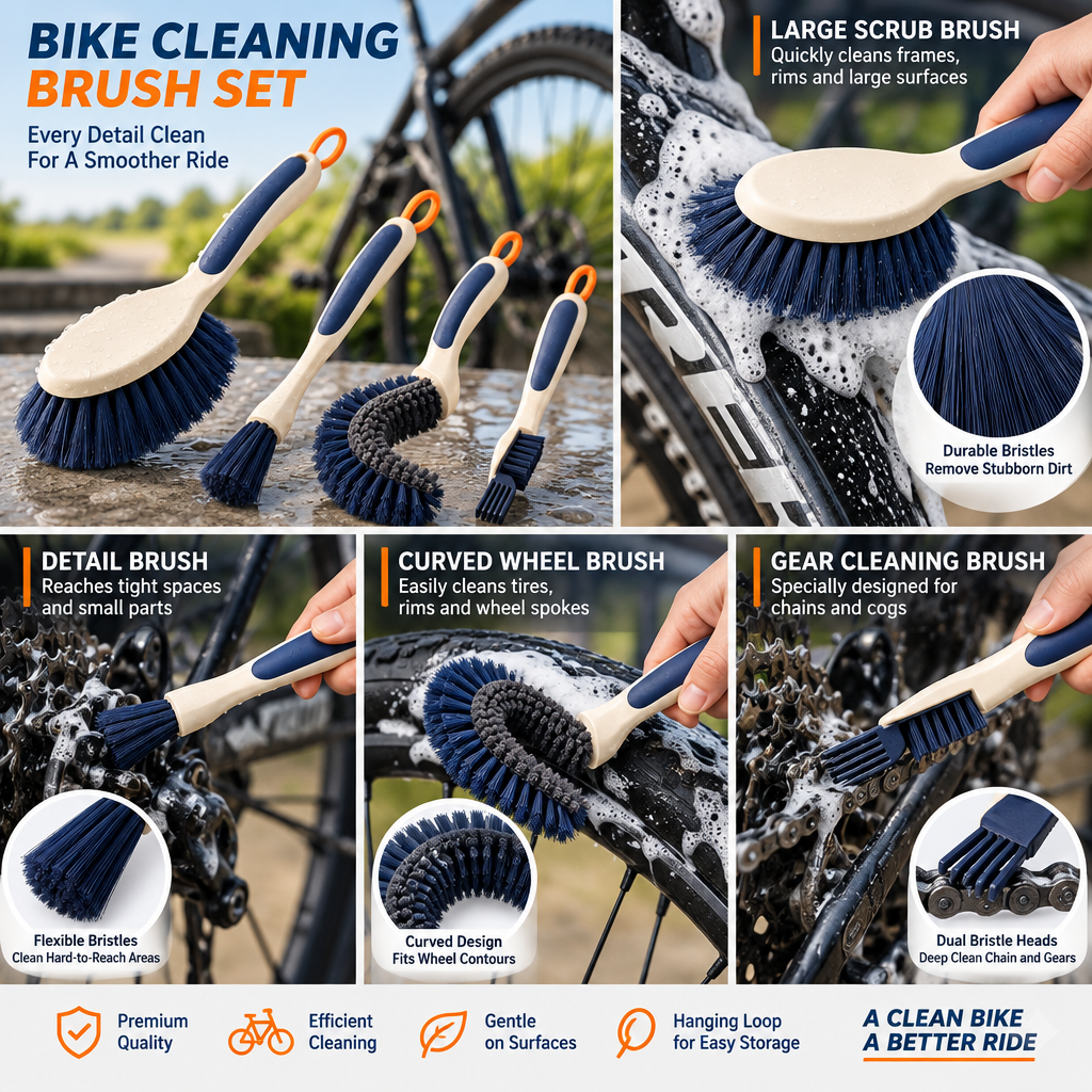 Bike Cleaning Brush Set